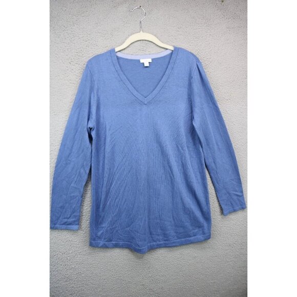 J.Jill V-Neck Long Sleeve Sweater-Size Small-Soft - Picture 1 of 10